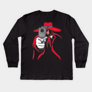 Helsing Alucard Shooting Kids Long Sleeve T-Shirt